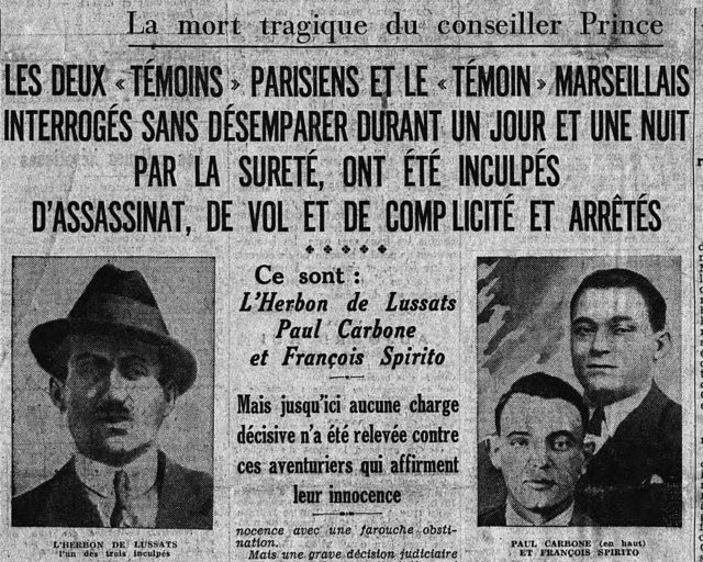 Gaëtan L’Herbon de Lussats, Paul Carbone et François Spirito