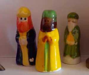 Fèves représentant les rois mages