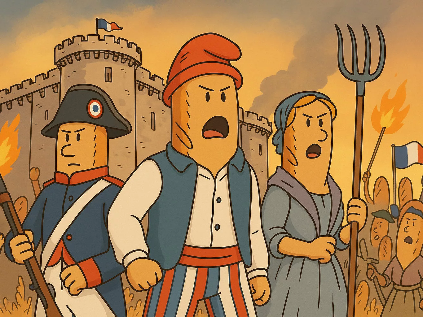Illustration Prise de la Bastille Révolution 4_3