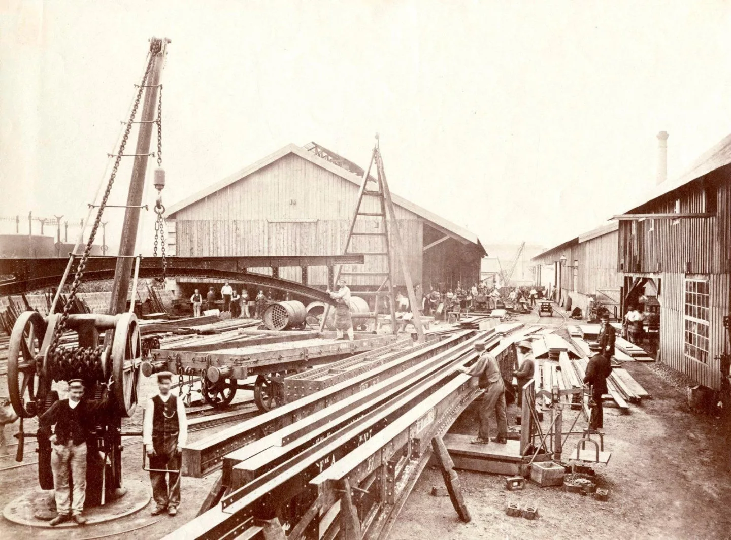 Atelier principal de Levallois Perret, 1887