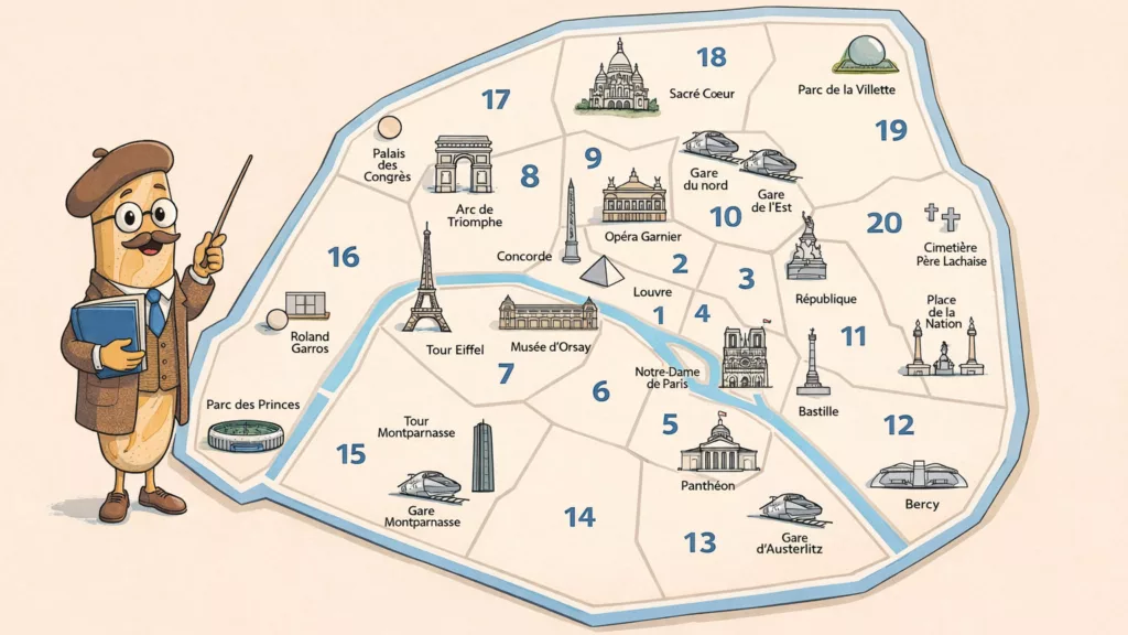 Illustration Baguette Arrondissements de Paris 16_9